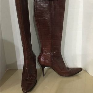 Alberta Ferretti knee high boots, genuine leather